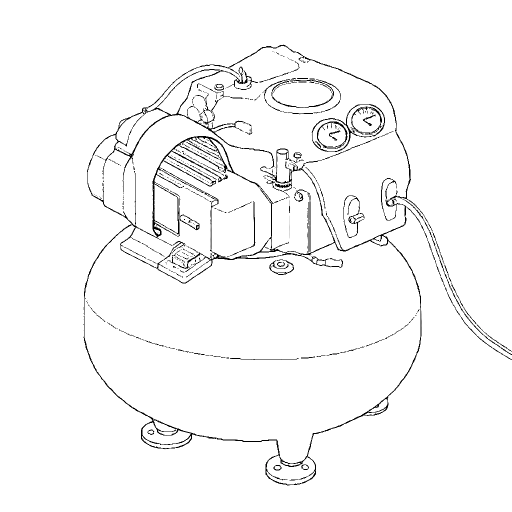 Air Compressor outline drawing