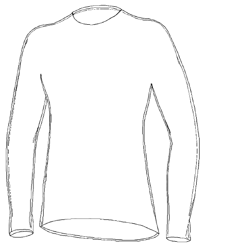 Thermal Base Layer outline drawing