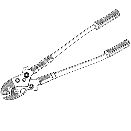 Bolt Cutters outline drawing