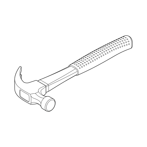 Claw Hammer outline drawing