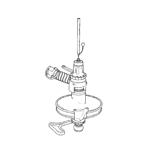 Drain Auger outline drawing