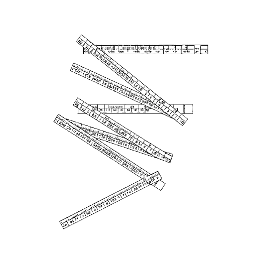 Folding Rule outline drawing