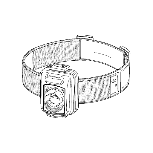 Headlamp outline drawing