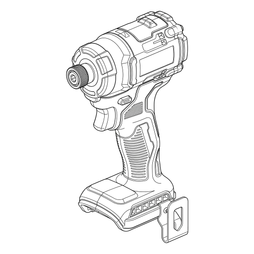 Impact Driver outline drawing
