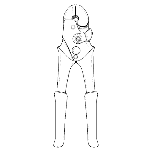 PEX Crimp Tool outline drawing