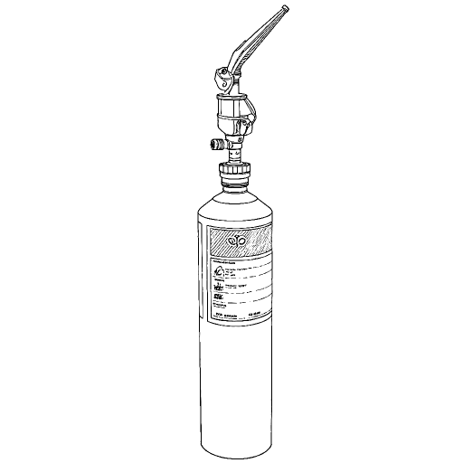 Propane Torch Kit outline drawing