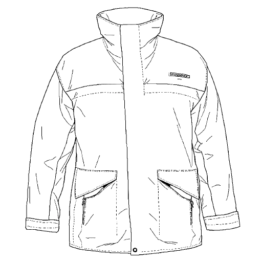 Rain Gear outline drawing