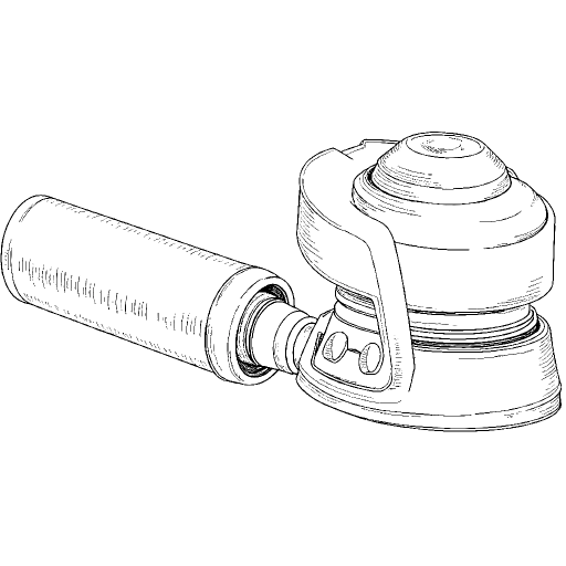 Random Orbital Sander outline drawing