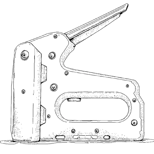 Staple Gun outline drawing