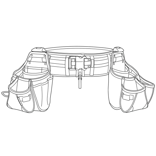 Tool Belt outline drawing