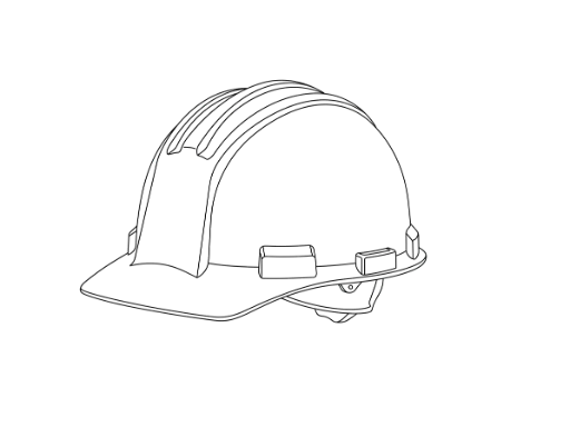 Hard Hat — Type 2 Class E outline drawing
