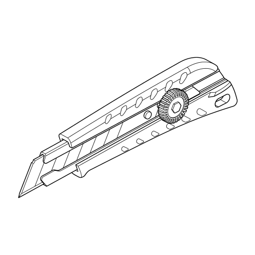 Utility Knife outline drawing
