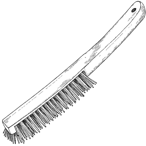 Wire Brush outline drawing