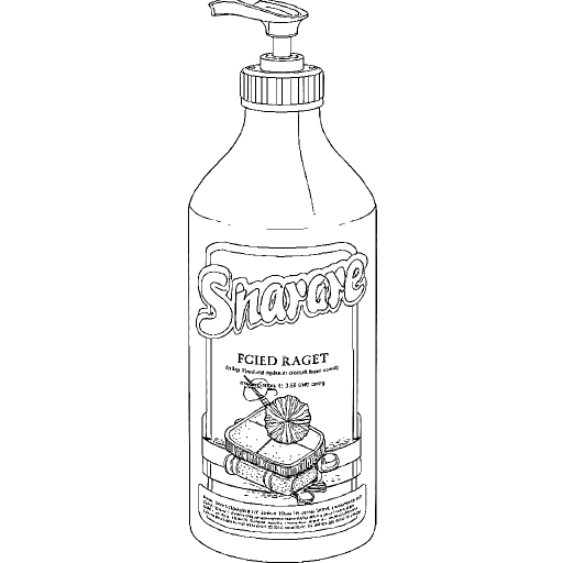 Wood Glue outline drawing