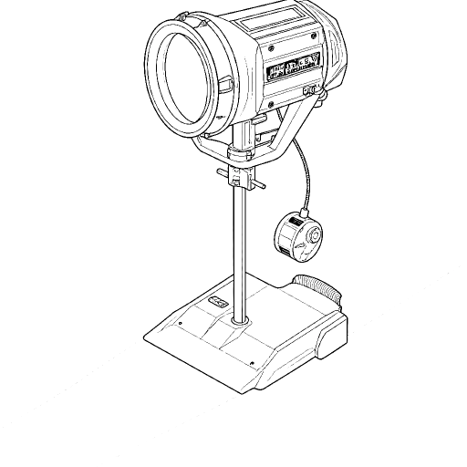 Work Light outline drawing